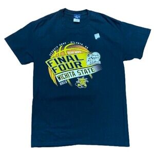NCAA Wichita State Final Four 2013 Atlanta GA Black Yellow NWT T-Shirt Medium